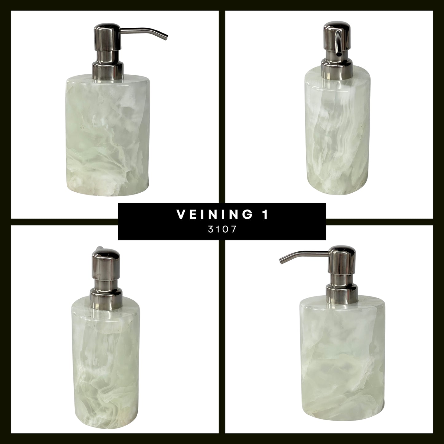 Handmade Natural Stone Soap Dispenser - Simple Elegance for Your Home