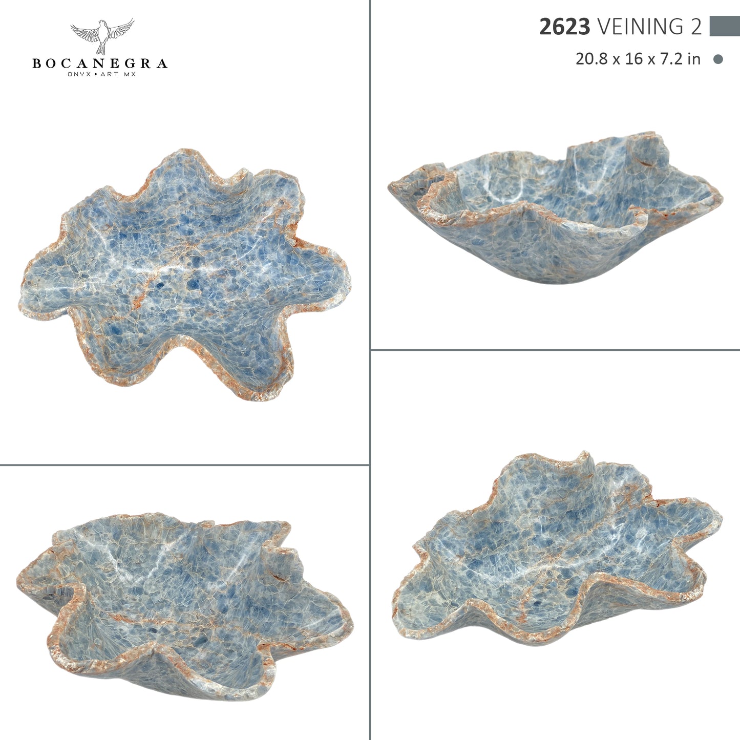 Hand-Carved Onyx Bowl – Elegant Natural Stone Decor