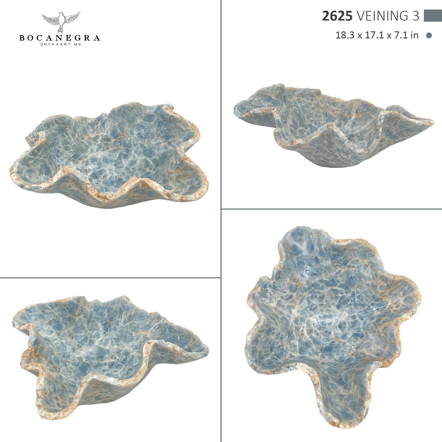 Hand-Carved Onyx Bowl – Elegant Natural Stone Decor
