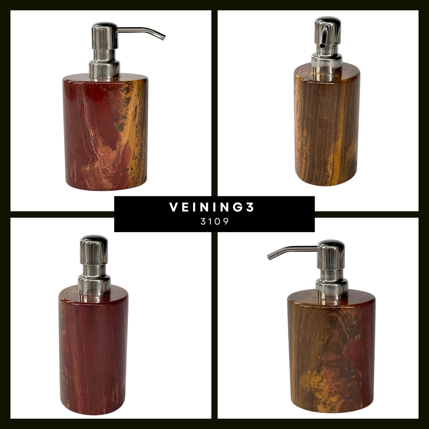 Handmade Natural Stone Soap Dispenser - Simple Elegance for Your Home