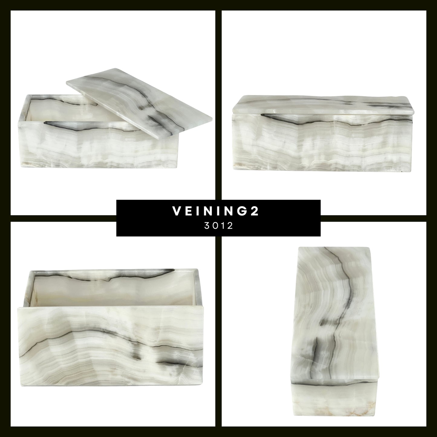 Elegant Rectangular Onyx Stone Jeweler - Timeless Mexican Craftsmanship