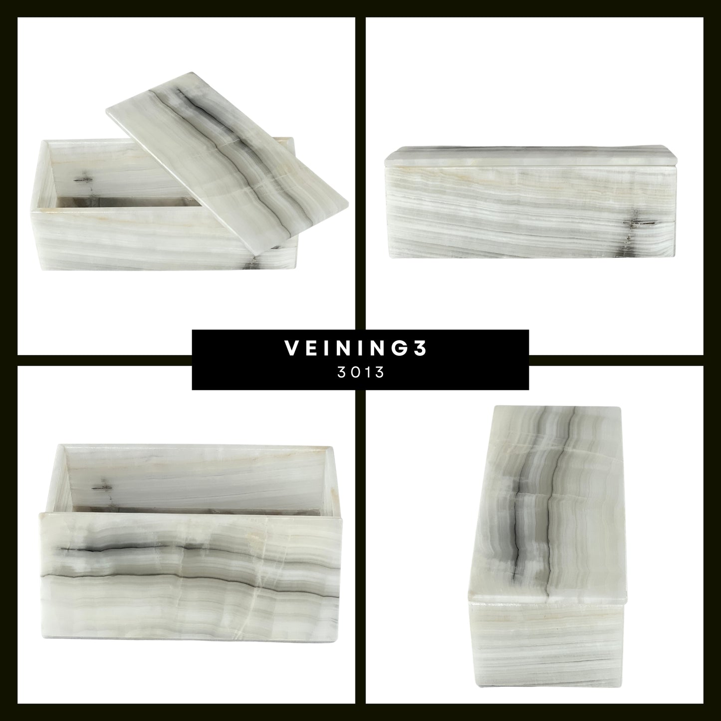 Elegant Rectangular Onyx Stone Jeweler - Timeless Mexican Craftsmanship