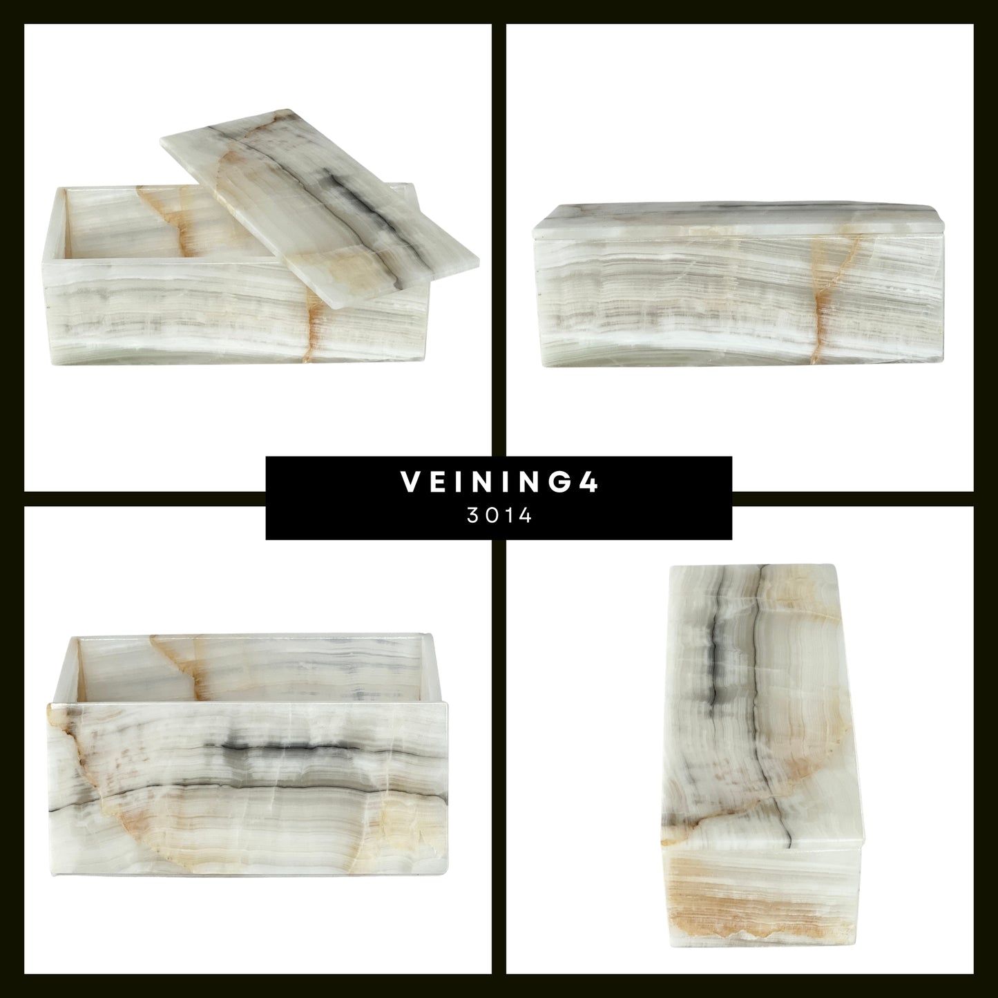 Elegant Rectangular Onyx Stone Jeweler - Timeless Mexican Craftsmanship