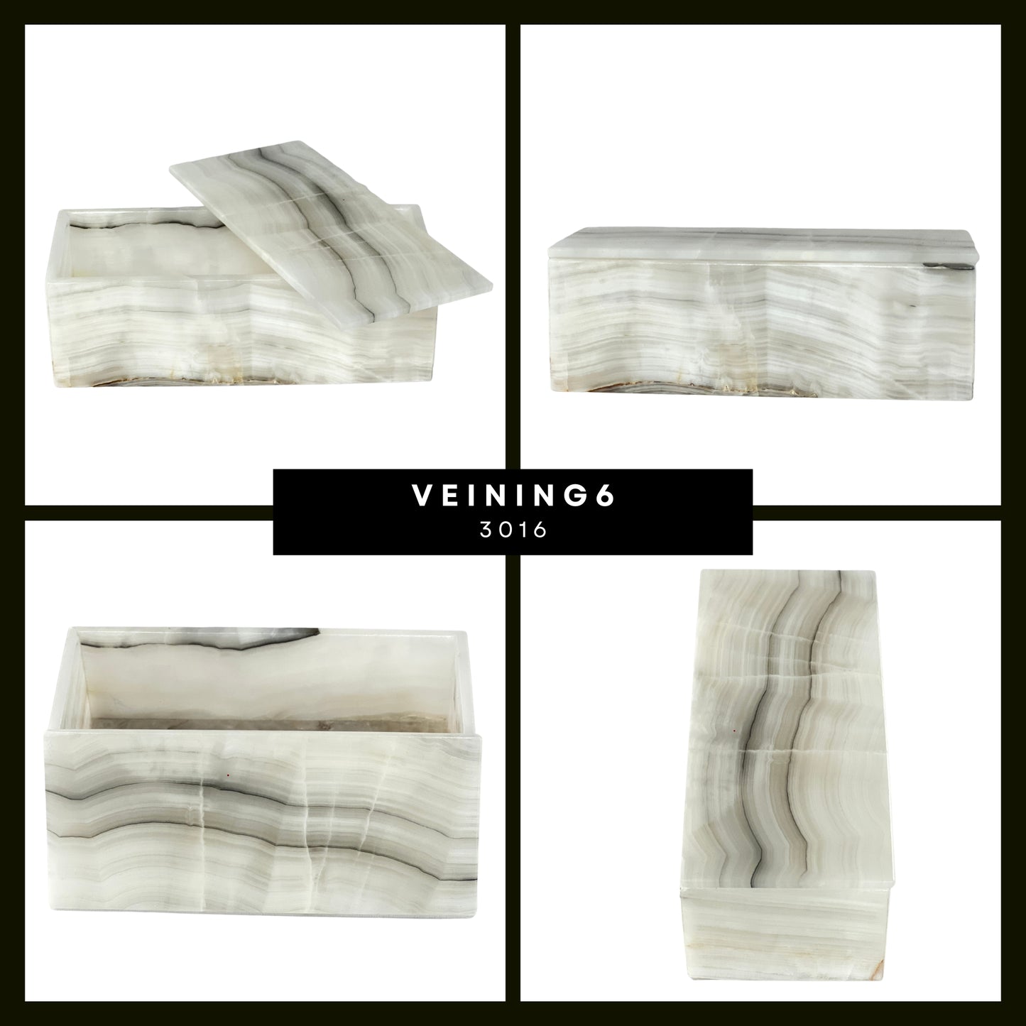 Elegant Rectangular Onyx Stone Jeweler - Timeless Mexican Craftsmanship
