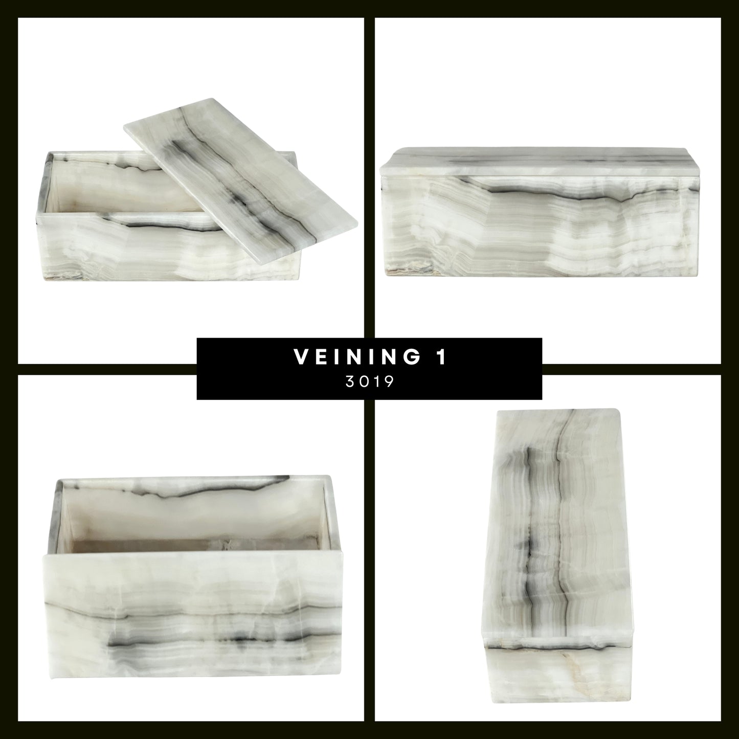 Elegant Rectangular Onyx Stone Jeweler - Timeless Mexican Craftsmanship