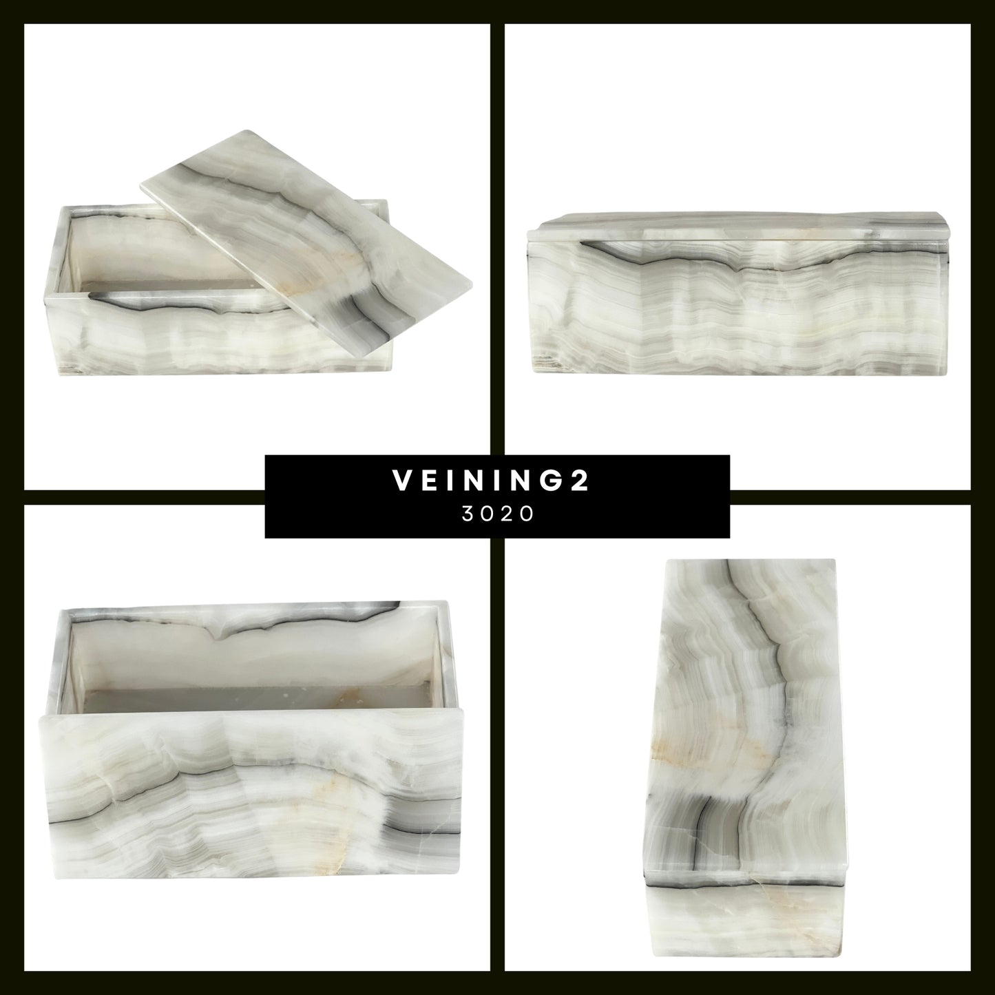 Elegant Rectangular Onyx Stone Jeweler - Timeless Mexican Craftsmanship
