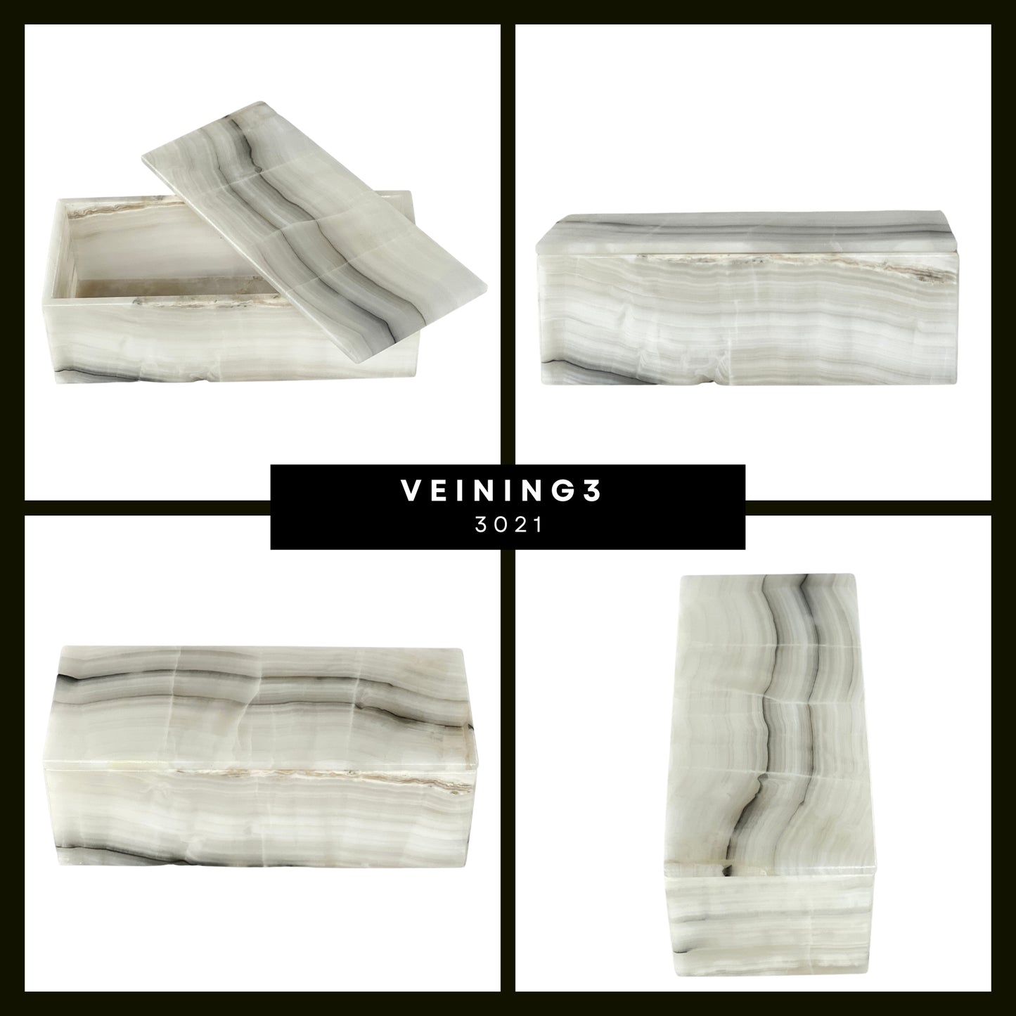 Elegant Rectangular Onyx Stone Jeweler - Timeless Mexican Craftsmanship