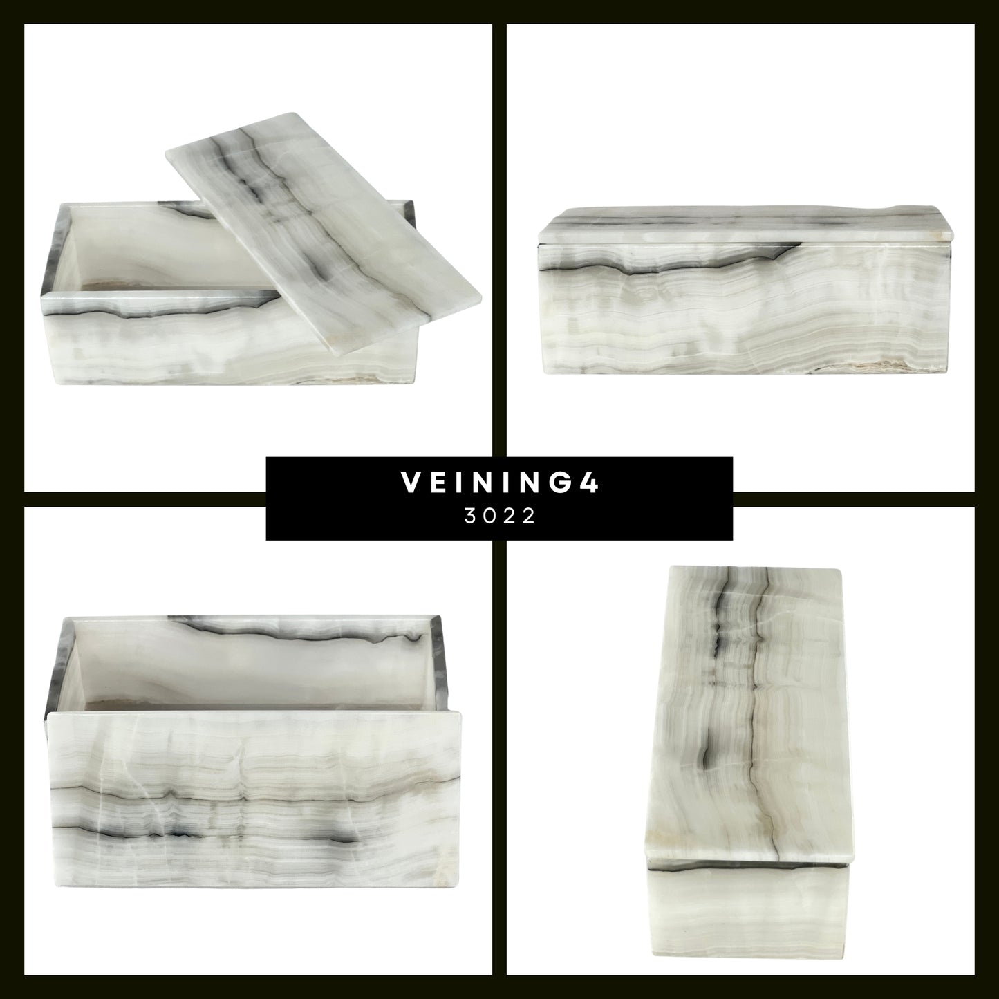Elegant Rectangular Onyx Stone Jeweler - Timeless Mexican Craftsmanship
