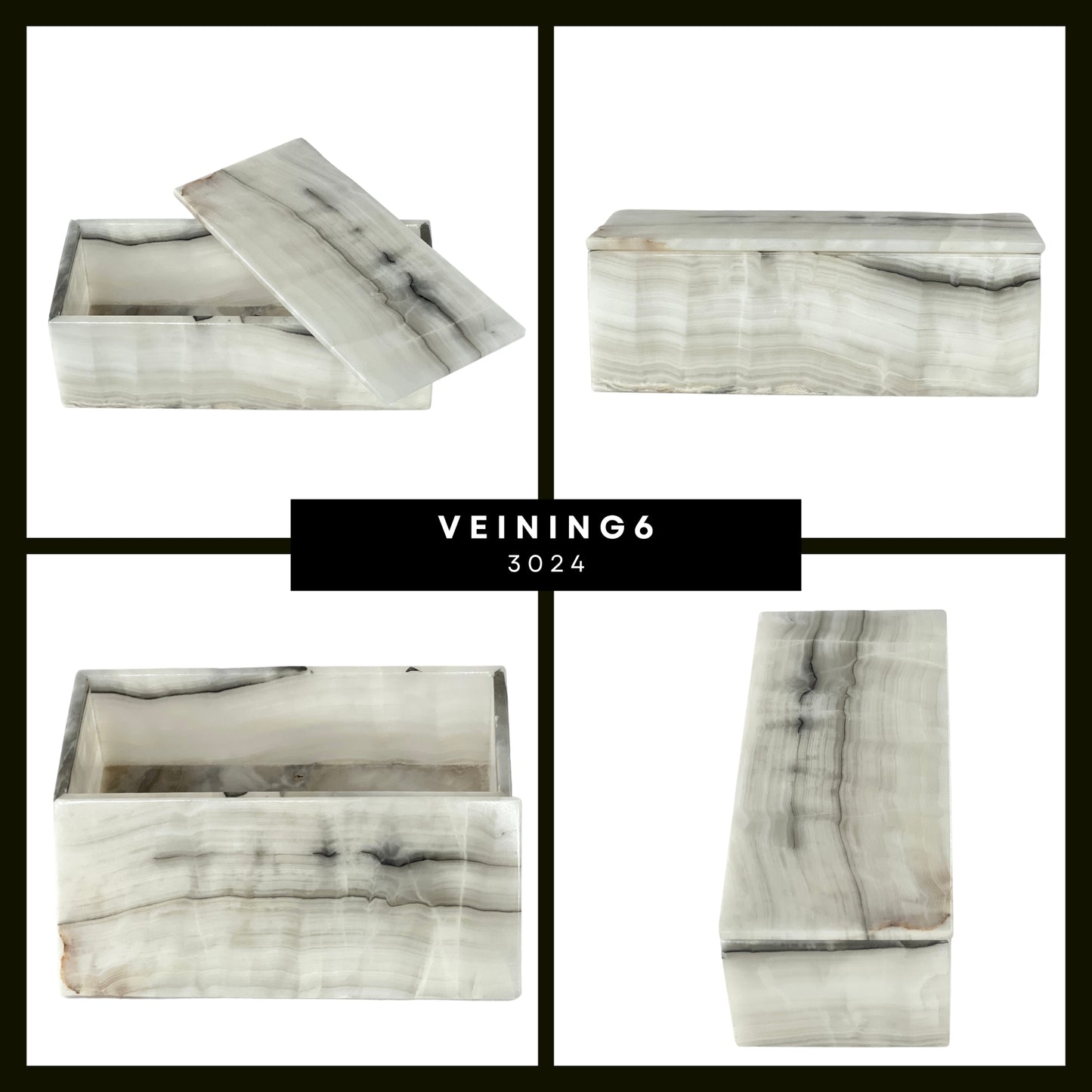 Elegant Rectangular Onyx Stone Jeweler - Timeless Mexican Craftsmanship