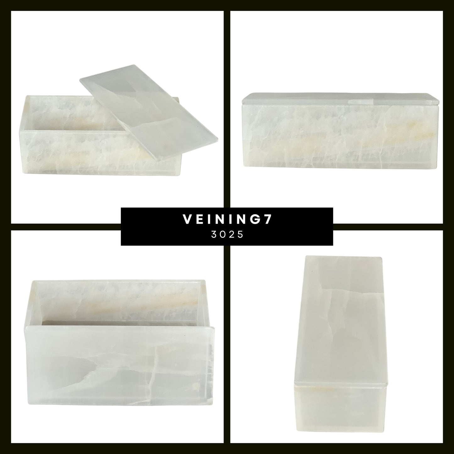 Elegant Rectangular Onyx Stone Jeweler - Timeless Mexican Craftsmanship