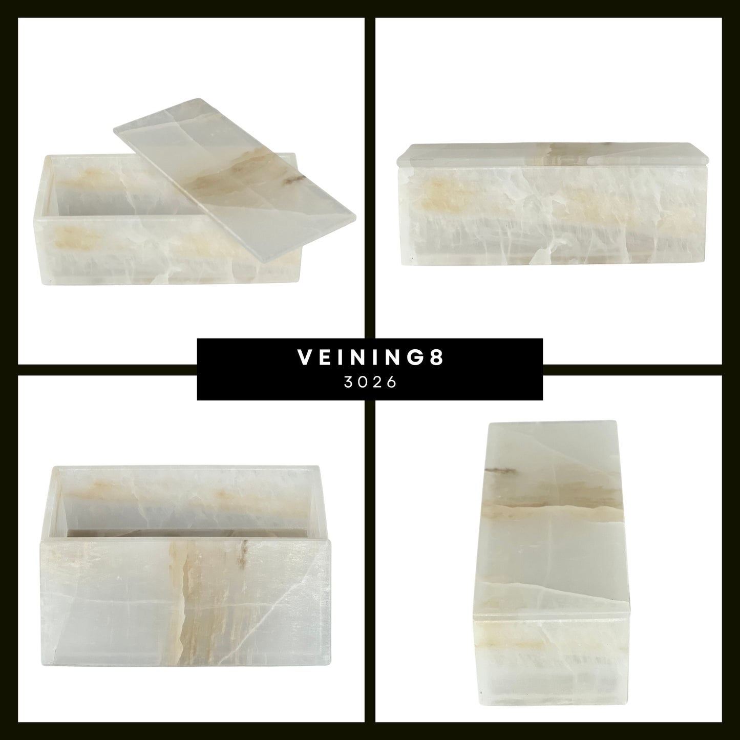 Elegant Rectangular Onyx Stone Jeweler - Timeless Mexican Craftsmanship