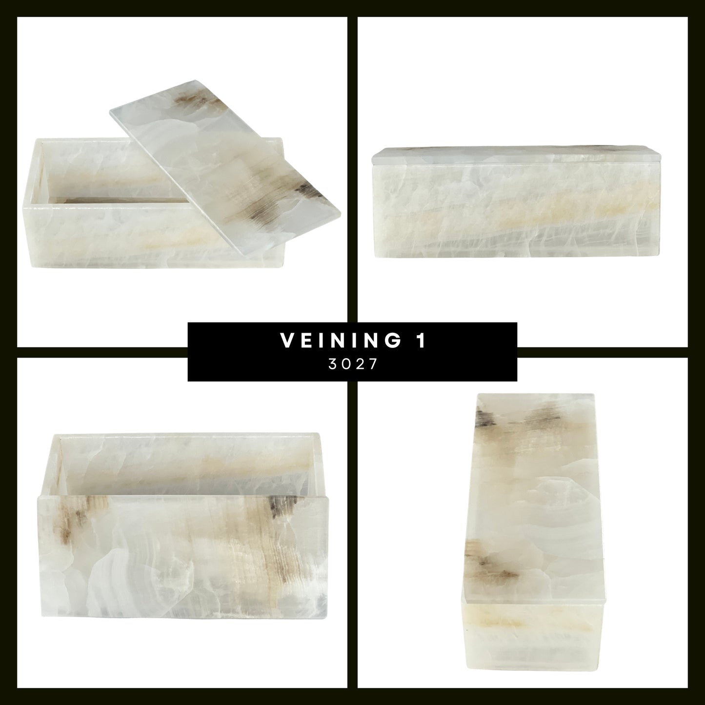 Elegant Rectangular Onyx Stone Jeweler - Timeless Mexican Craftsmanship