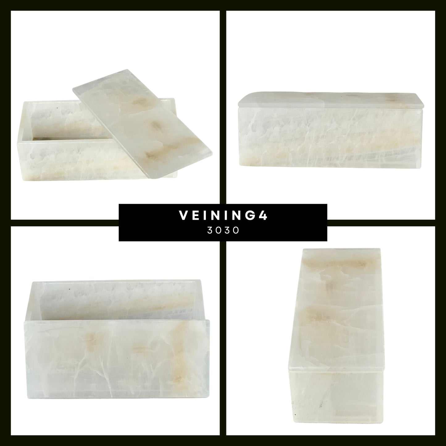 Elegant Rectangular Onyx Stone Jeweler - Timeless Mexican Craftsmanship