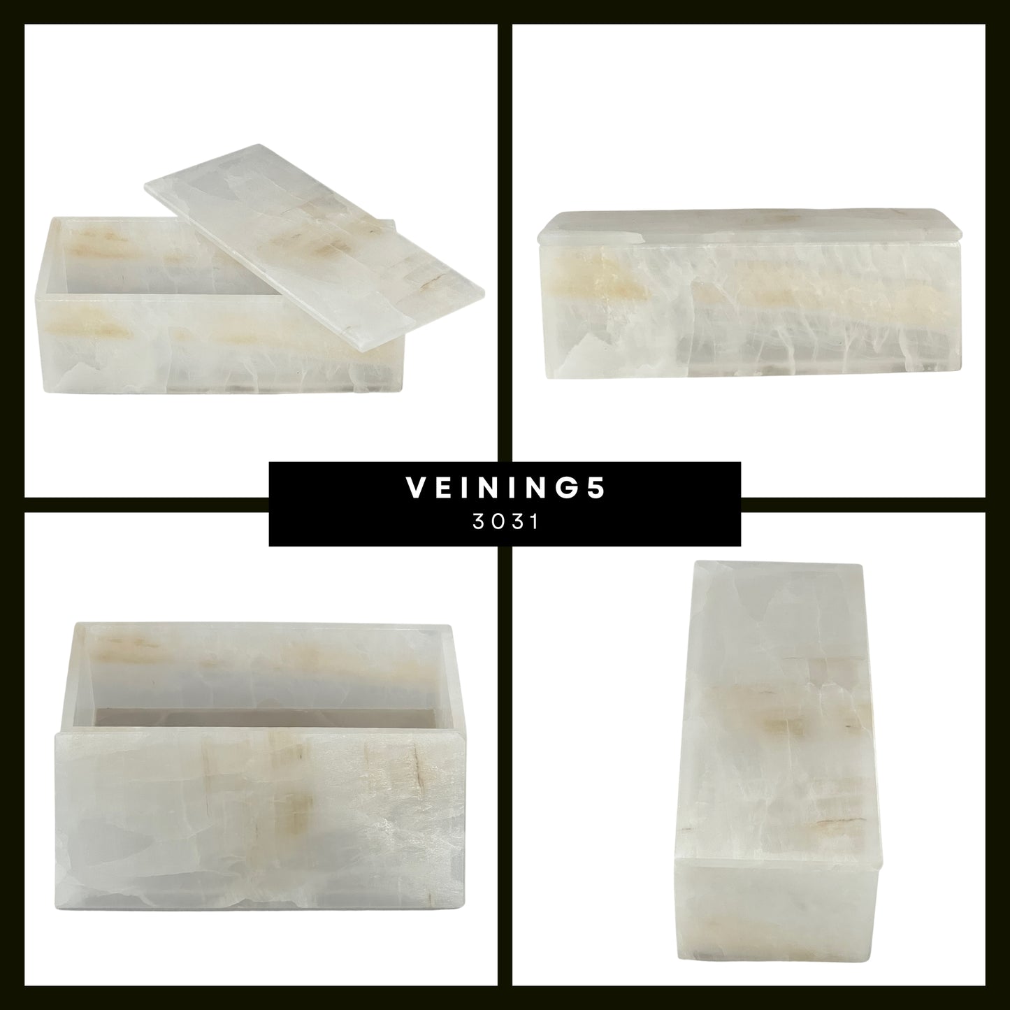 Elegant Rectangular Onyx Stone Jeweler - Timeless Mexican Craftsmanship