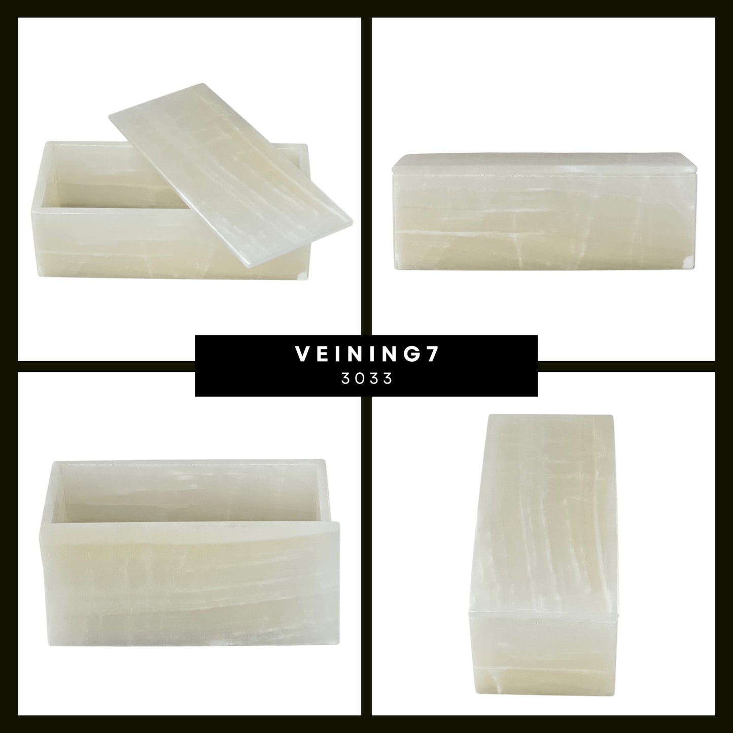 Elegant Rectangular Onyx Stone Jeweler - Timeless Mexican Craftsmanship