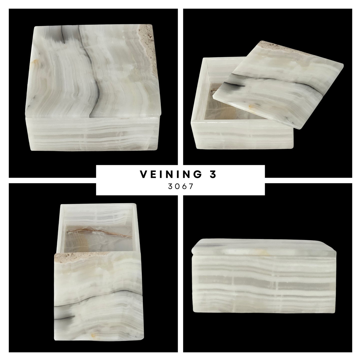 Elegant Squared Onyx Stone Jeweler - Timeless Mexican Craftsmanship