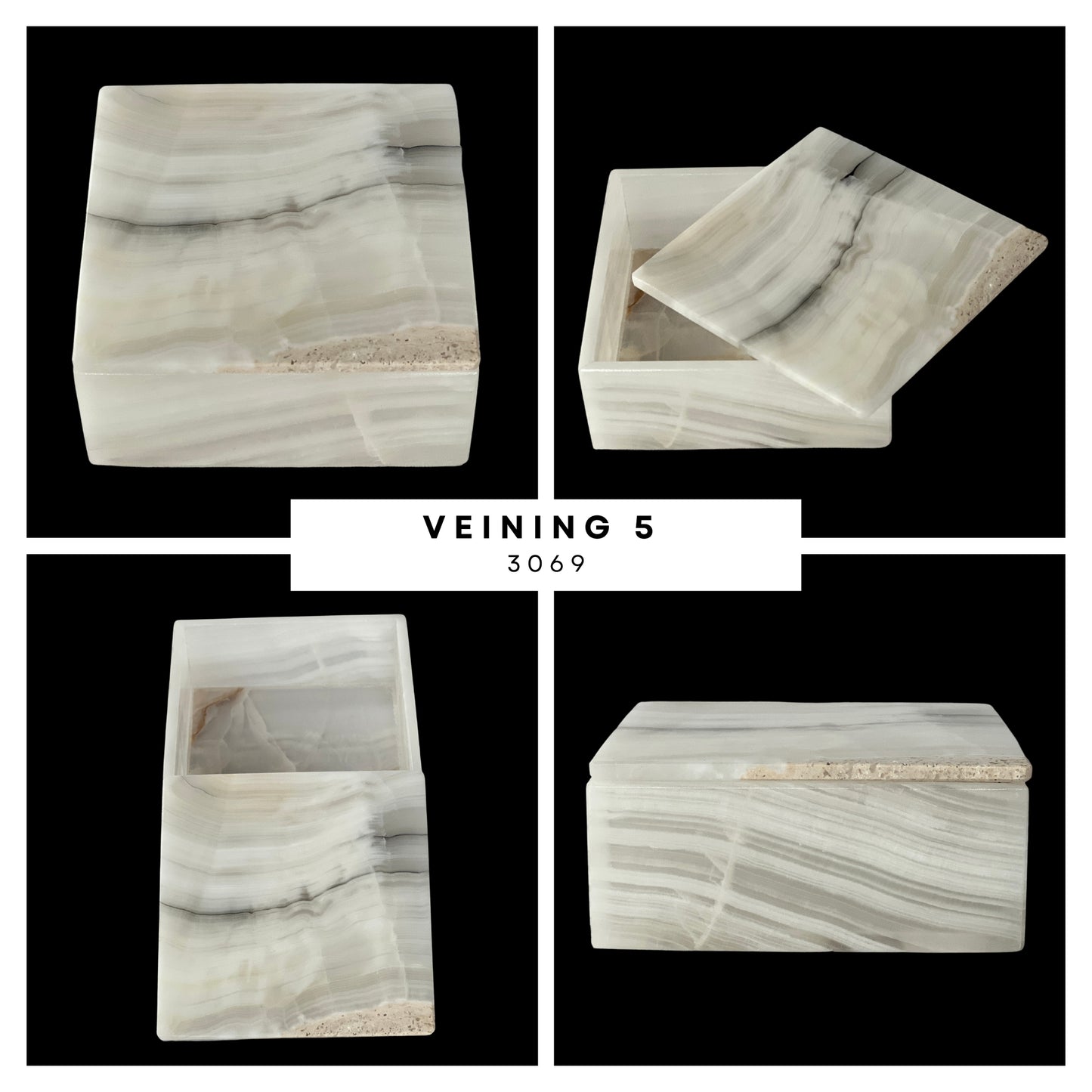 Elegant Squared Onyx Stone Jeweler - Timeless Mexican Craftsmanship