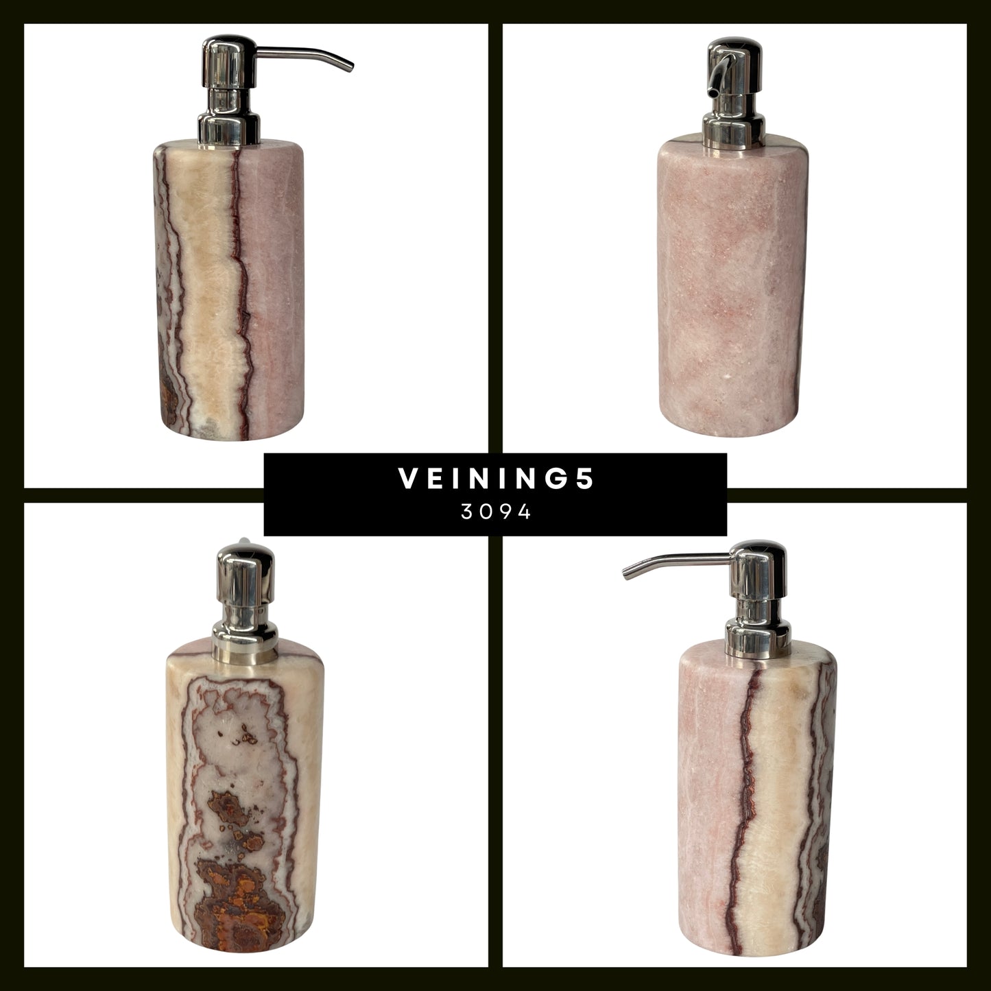 Handmade Onyx Soap Dispenser - Simple Elegance for Your Home