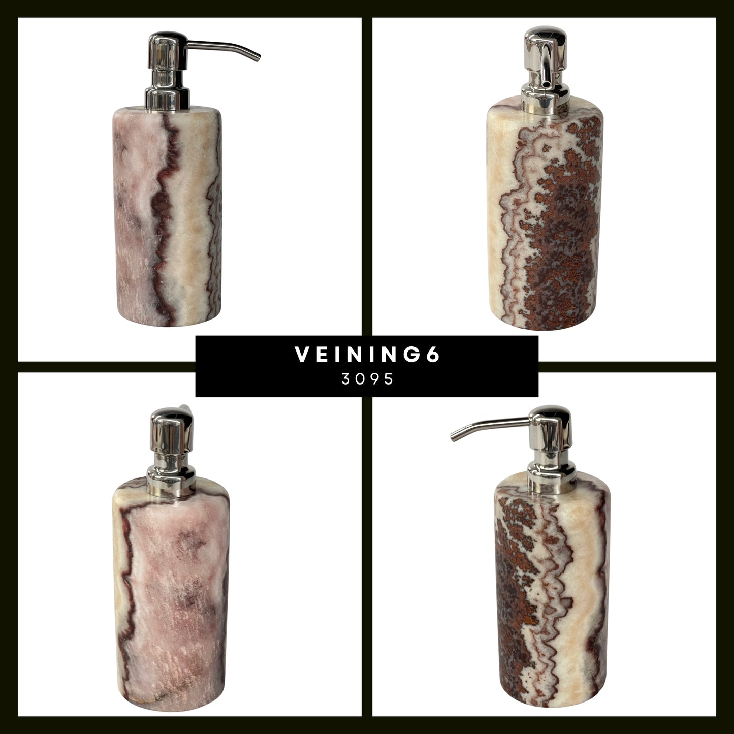 Handmade Onyx Soap Dispenser - Simple Elegance for Your Home