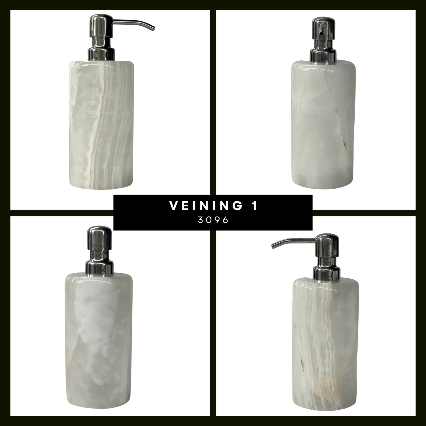 Handmade Onyx Soap Dispenser - Simple Elegance for Your Home