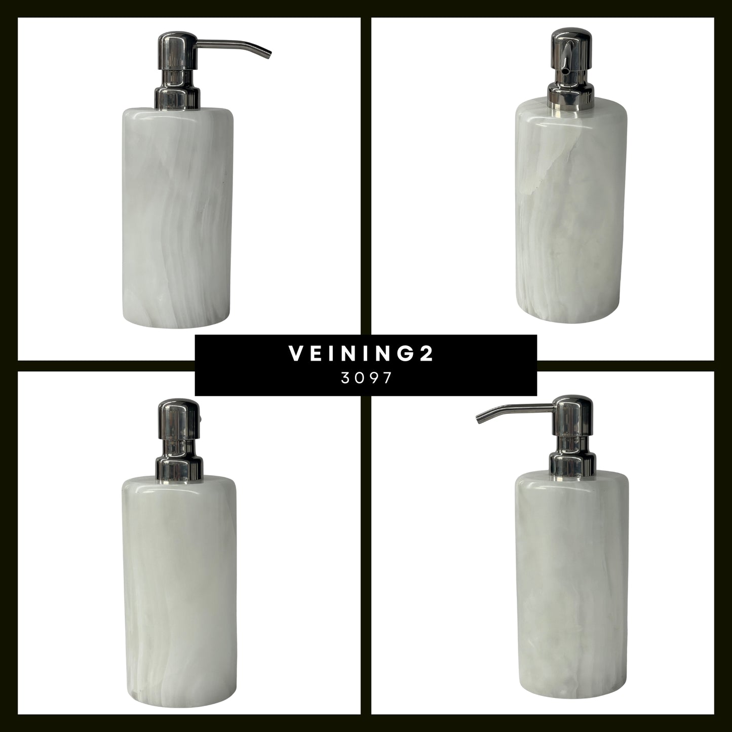 Handmade Onyx Soap Dispenser - Simple Elegance for Your Home