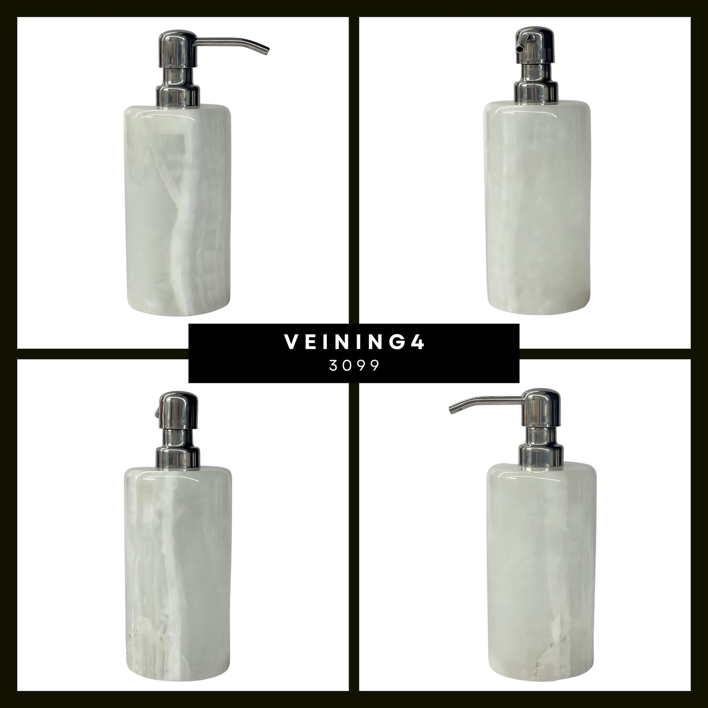 Handmade Onyx Soap Dispenser - Simple Elegance for Your Home