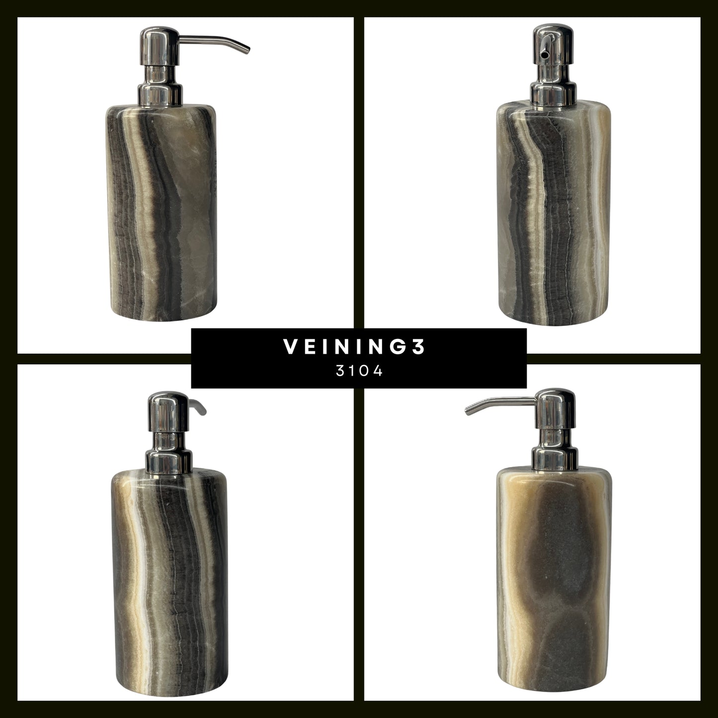 Handmade Onyx Soap Dispenser - Simple Elegance for Your Home