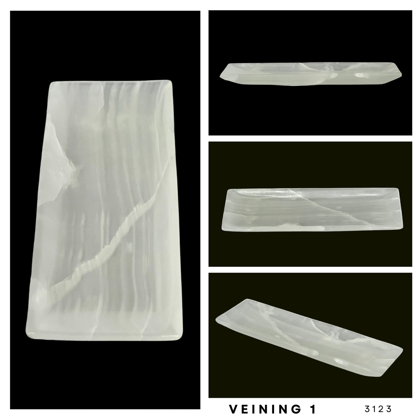 Onyx Stone Vanity Tray, Functional Elegance for Your Home, Rectangular Jewelry tray, Trinket plate