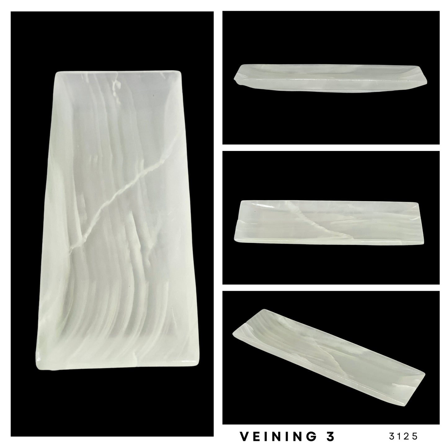 Onyx Stone Vanity Tray, Functional Elegance for Your Home, Rectangular Jewelry tray, Trinket plate