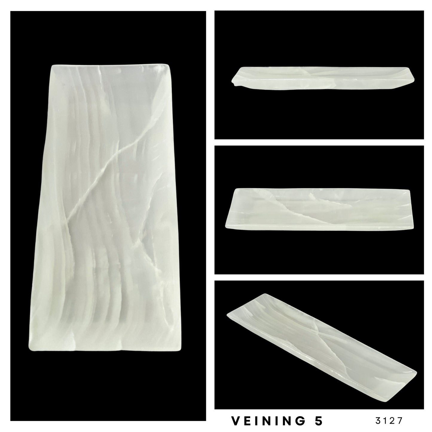 Onyx Stone Vanity Tray, Functional Elegance for Your Home, Rectangular Jewelry tray, Trinket plate