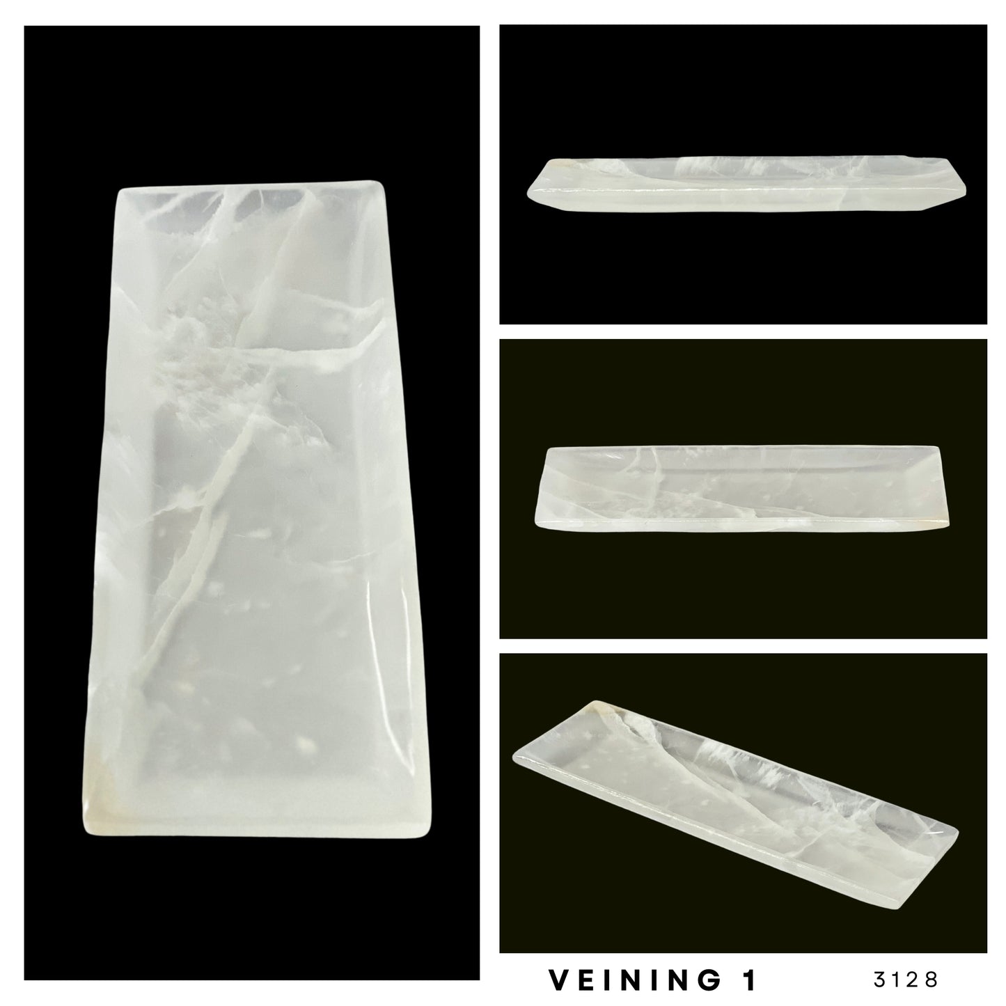 Onyx Stone Vanity Tray, Functional Elegance for Your Home, Rectangular Jewelry tray, Trinket plate