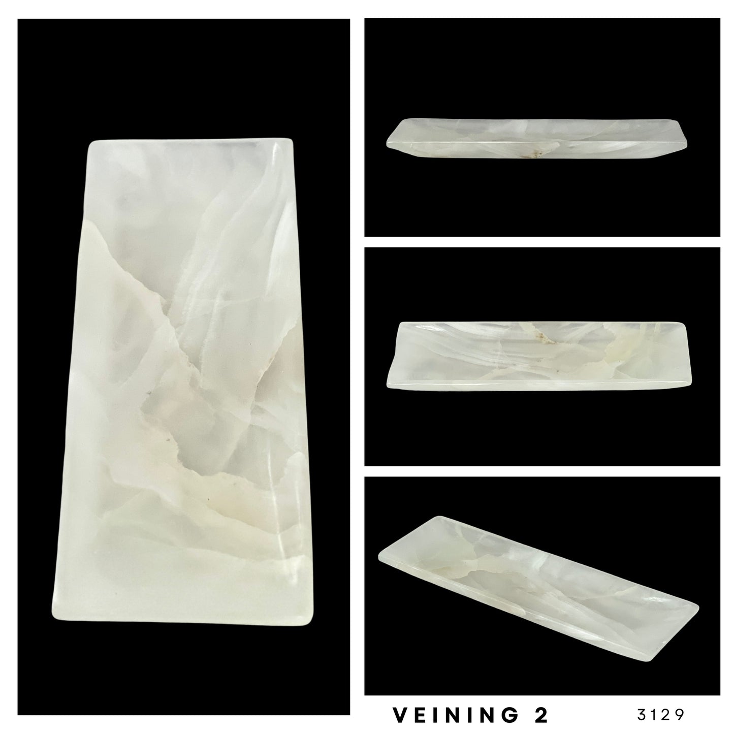 Onyx Stone Vanity Tray, Functional Elegance for Your Home, Rectangular Jewelry tray, Trinket plate