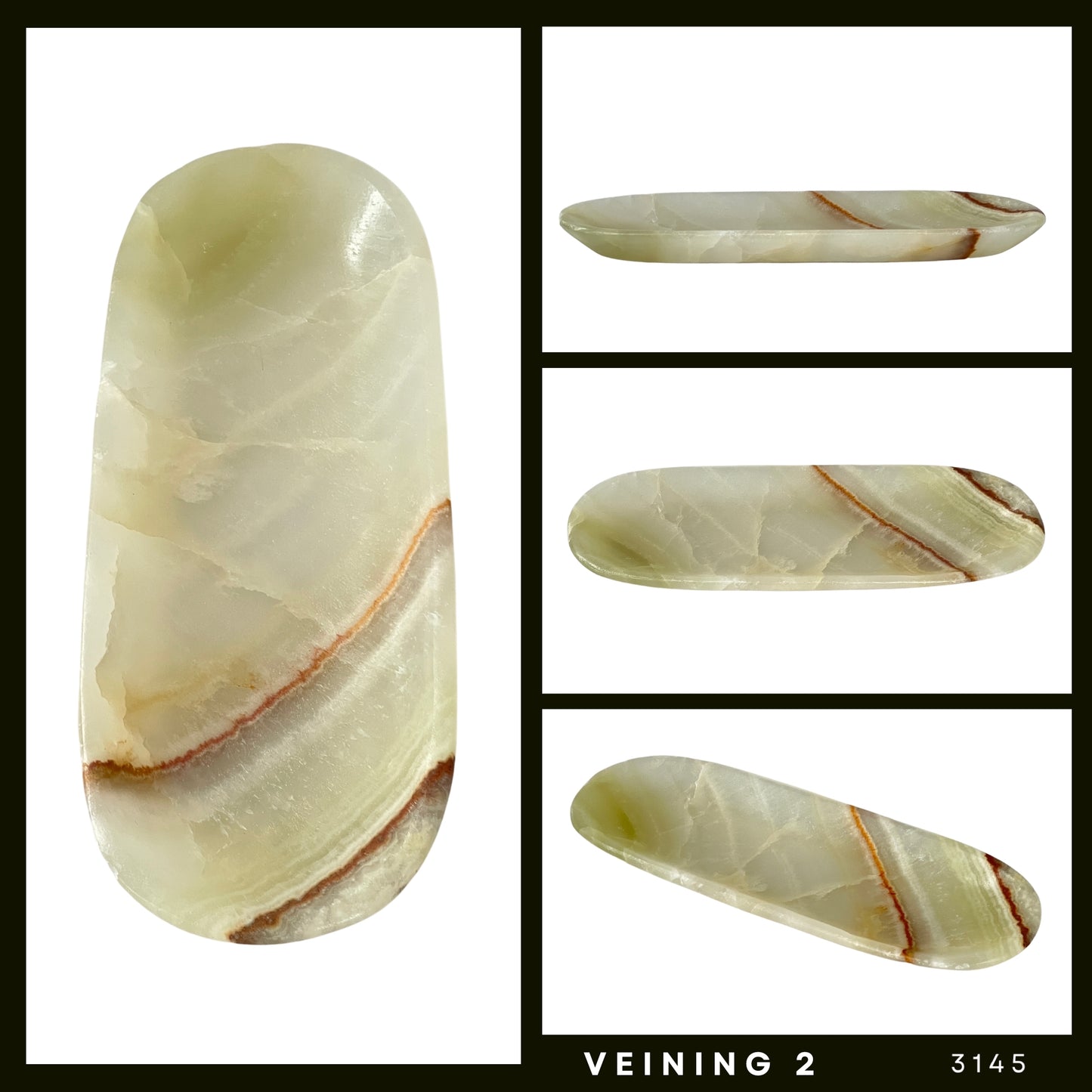 Onyx Stone Vanity Tray, Functional Elegance for Your Home, Oval Jewelry tray, Trinket plate
