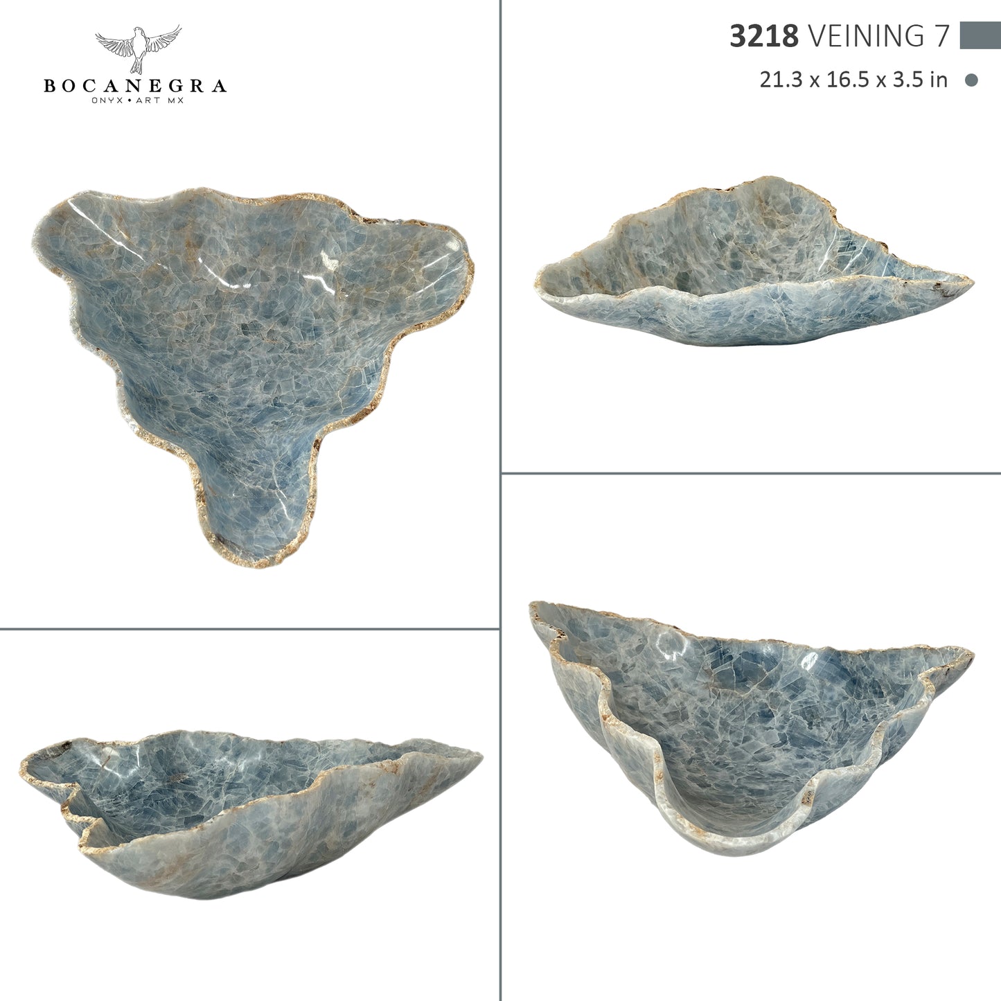 Hand-Carved Onyx Bowl – Elegant Natural Stone Decor