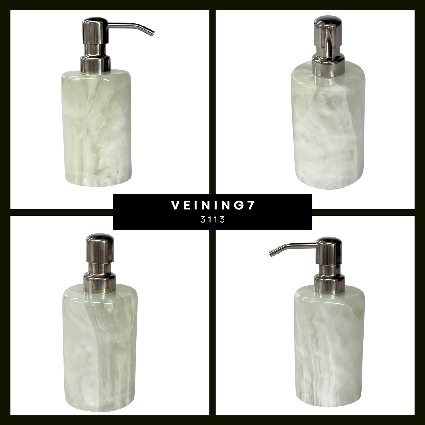 Handmade Natural Stone Soap Dispenser - Simple Elegance for Your Home