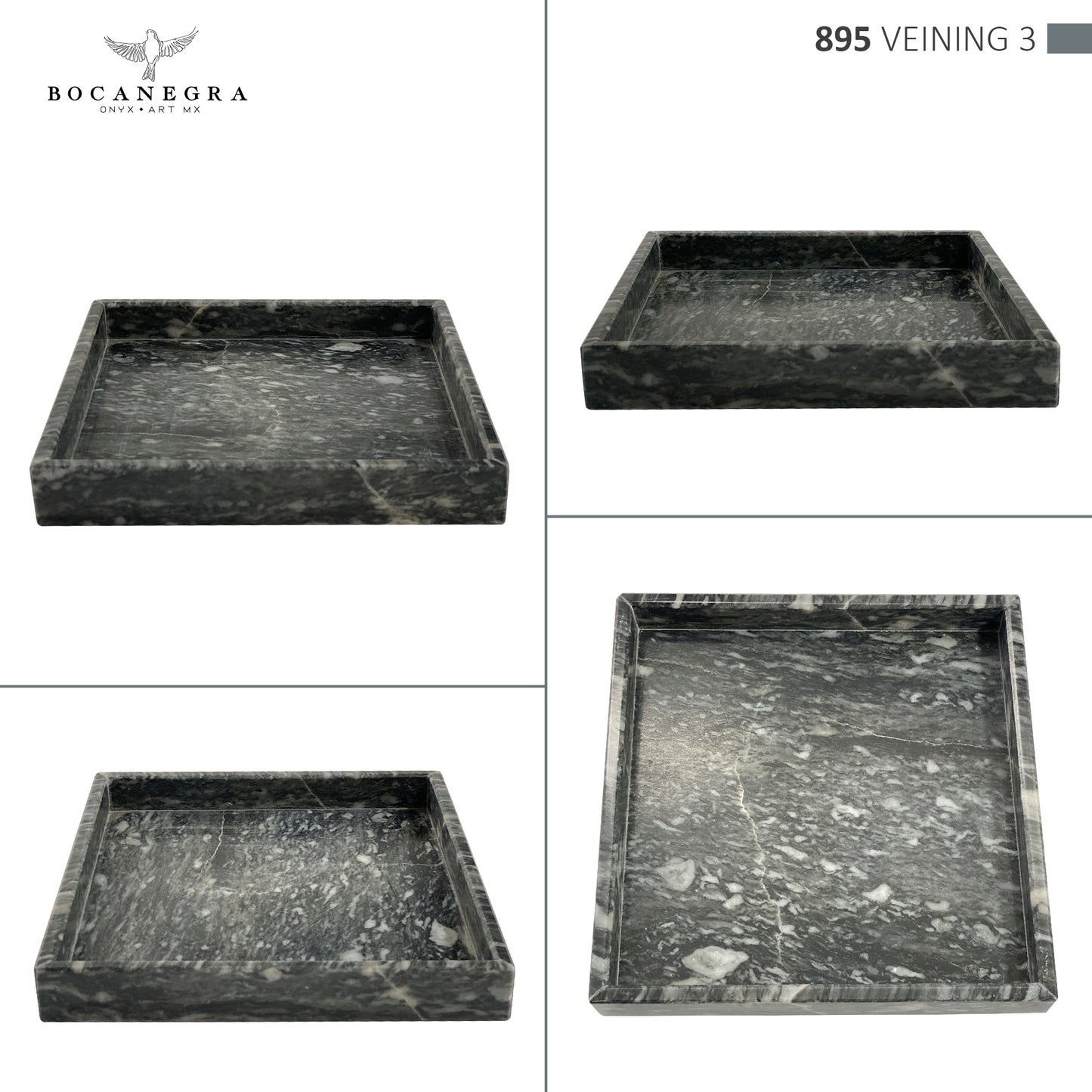 Hand-Carved Marble Vanity Tray – Luxurious Natural Stone Accent