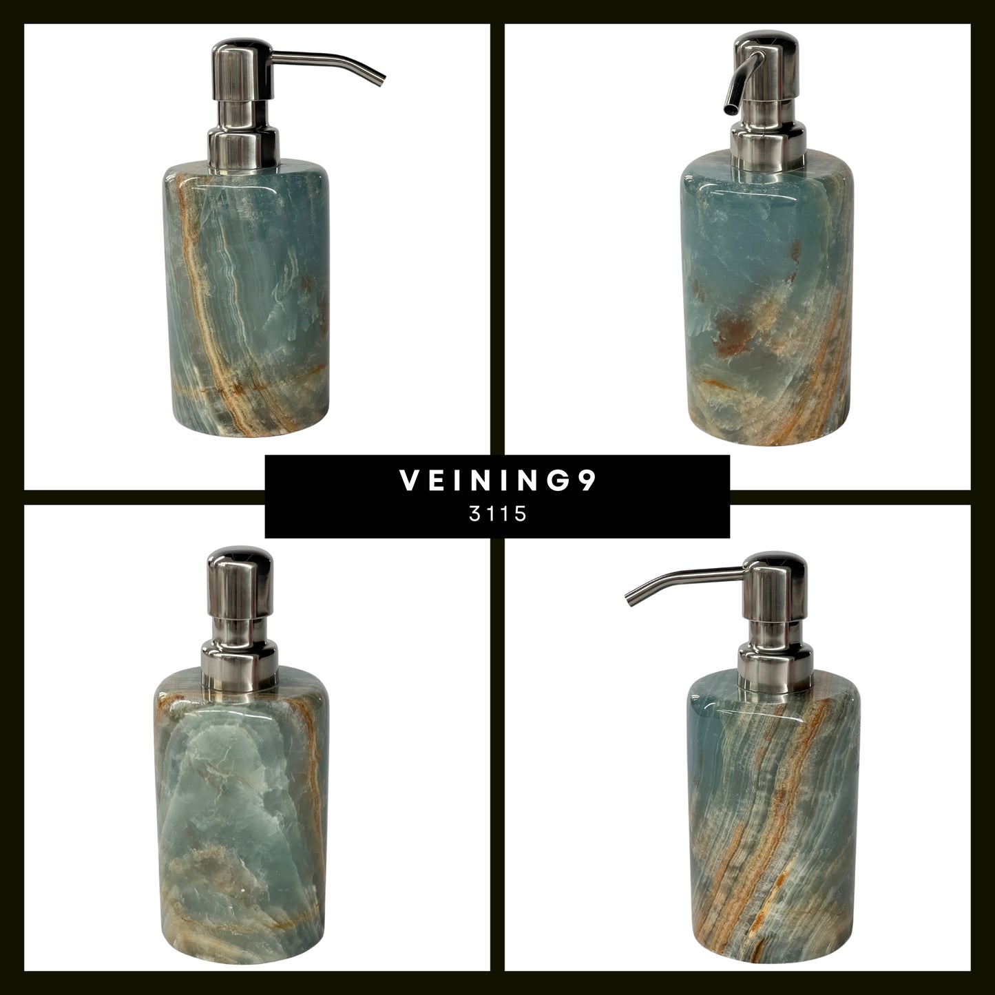 Handmade Natural Stone Soap Dispenser - Simple Elegance for Your Home