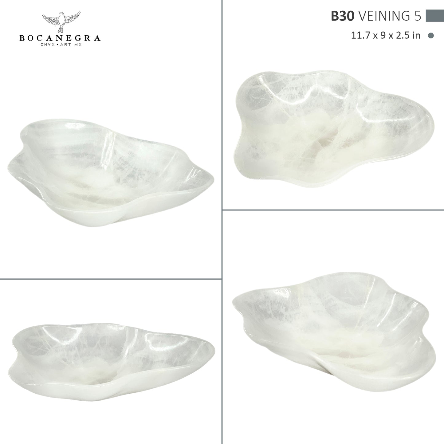 Hand-Carved Onyx Bowl – Elegant Natural Stone Decor