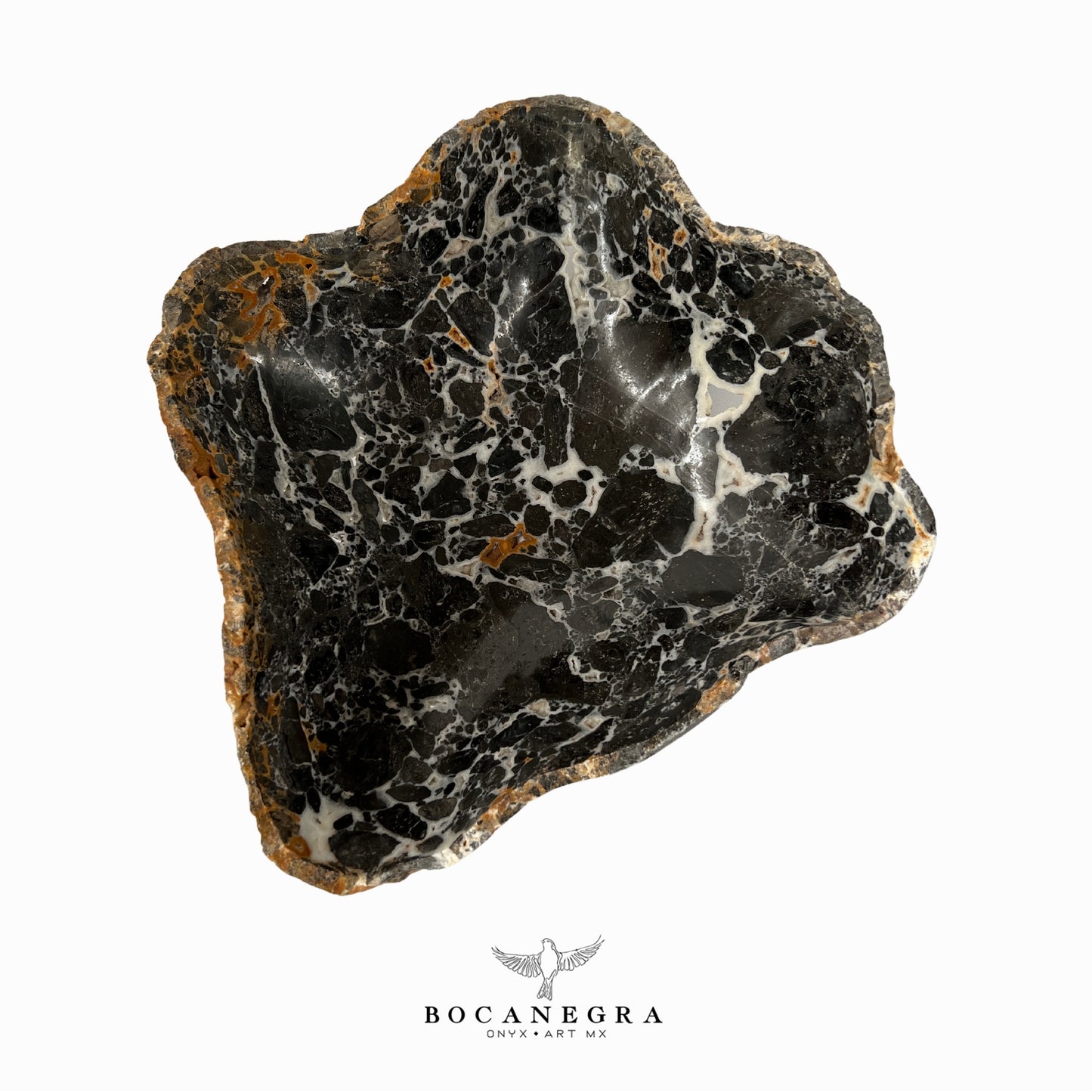 Black Marble Decorative Bowl - Centerpiece - Fruit Platter - Elegant Marble Bowl - Handcrafted Beauty for Your Home