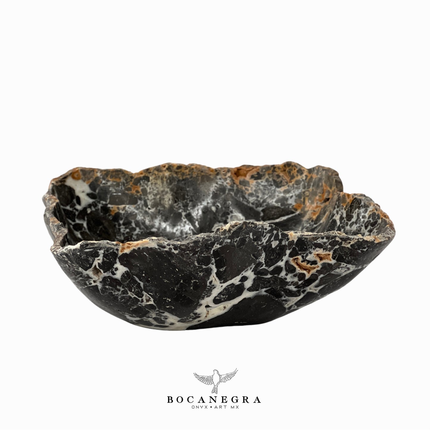 Black Marble Decorative Bowl - Centerpiece - Fruit Platter - Elegant Marble Bowl - Handcrafted Beauty for Your Home