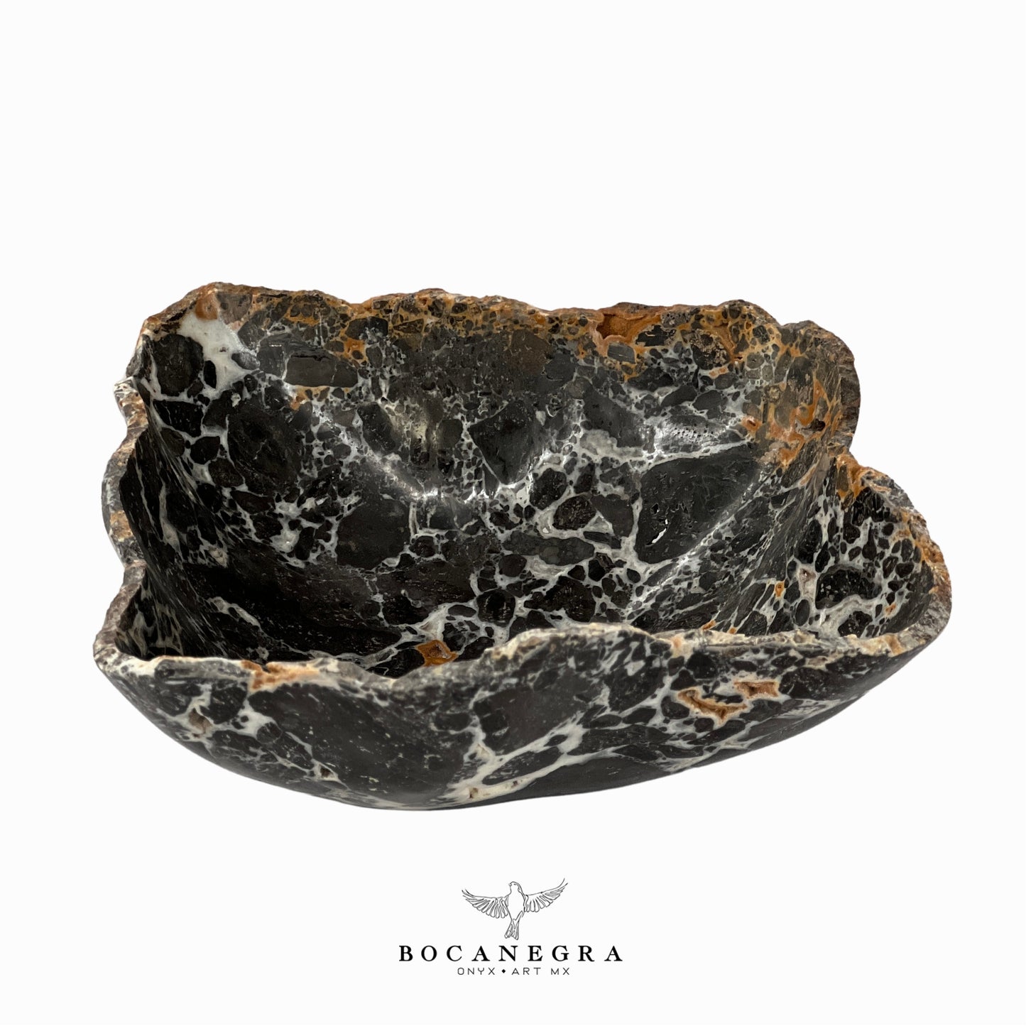 Black Marble Decorative Bowl - Centerpiece - Fruit Platter - Elegant Marble Bowl - Handcrafted Beauty for Your Home
