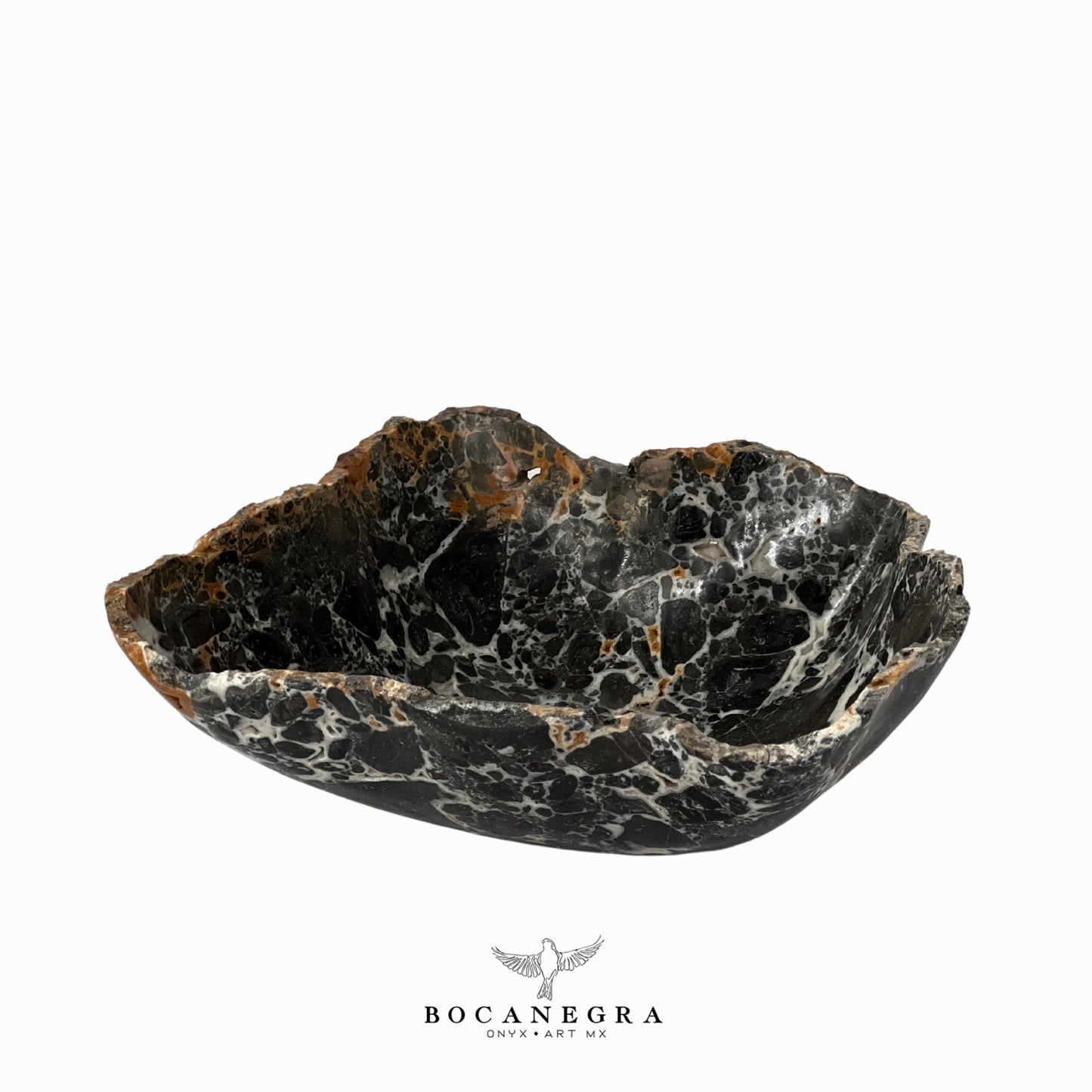 Black Marble Decorative Bowl - Centerpiece - Fruit Platter - Elegant Marble Bowl - Handcrafted Beauty for Your Home