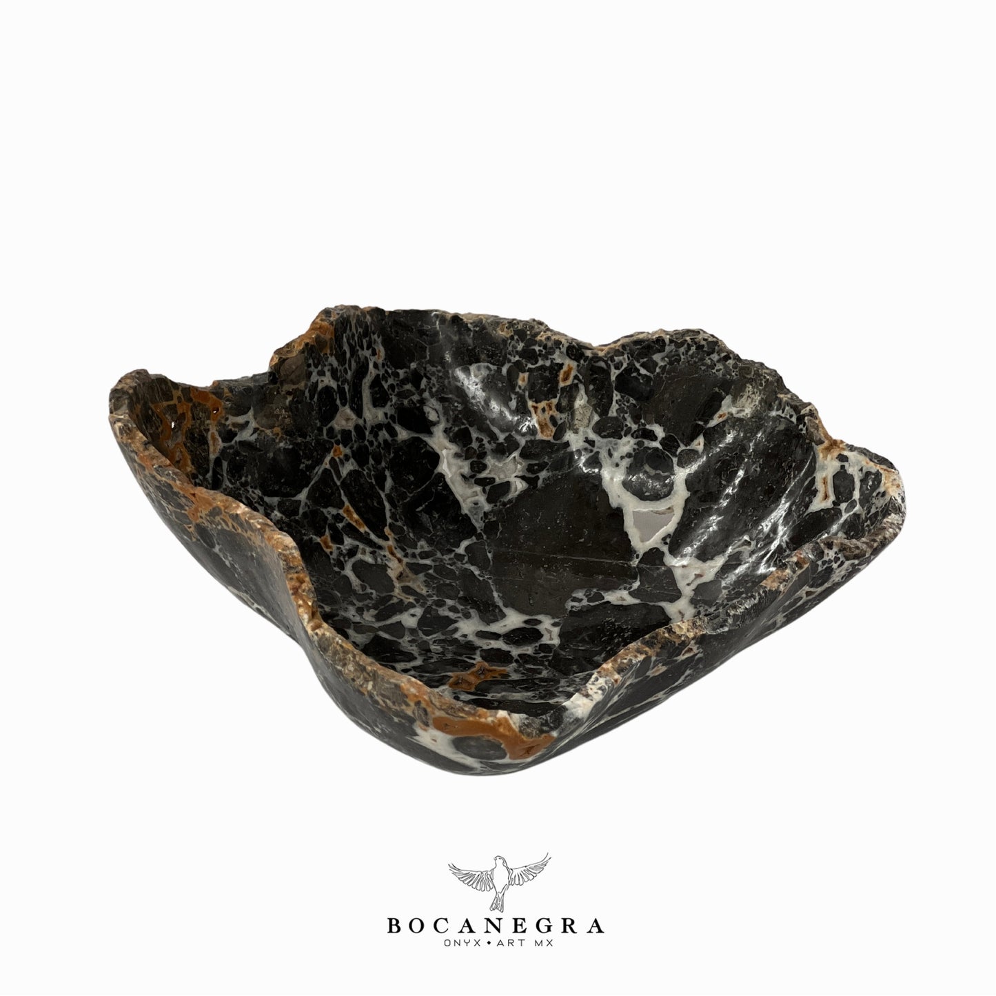 Black Marble Decorative Bowl - Centerpiece - Fruit Platter - Elegant Marble Bowl - Handcrafted Beauty for Your Home