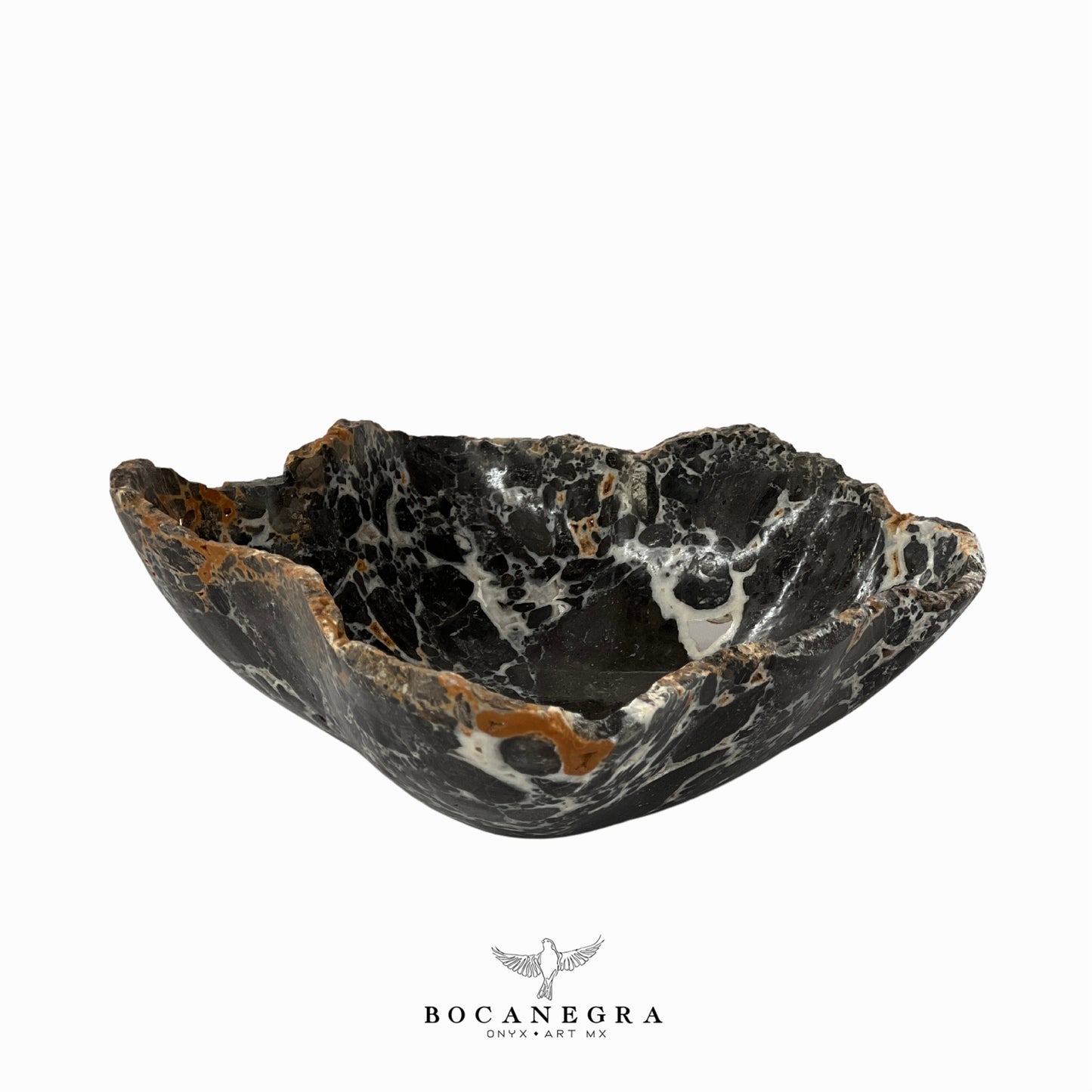 Black Marble Decorative Bowl - Centerpiece - Fruit Platter - Elegant Marble Bowl - Handcrafted Beauty for Your Home