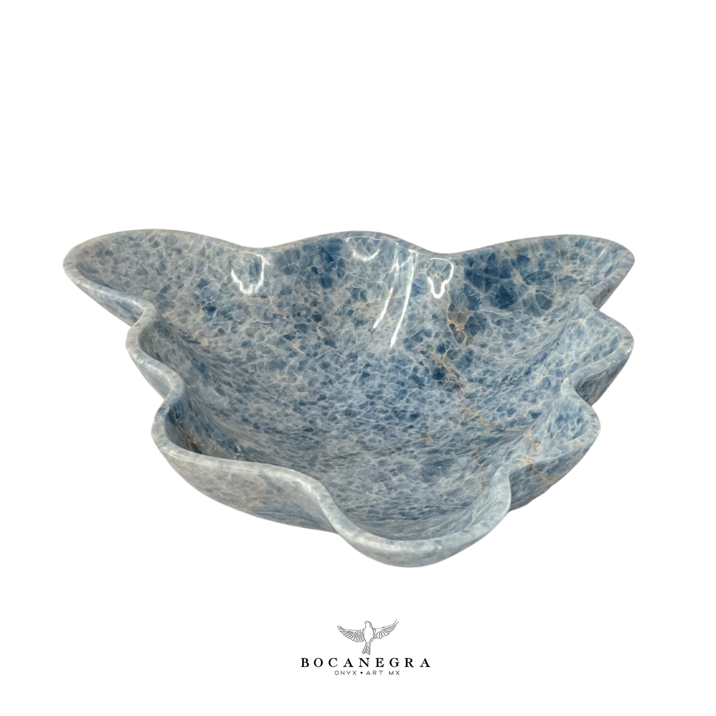 Blue Onyx Decorative Bowl - Centerpiece - Fruit Platter - Elegant Onyx Bowl - Handcrafted Beauty for Your Home