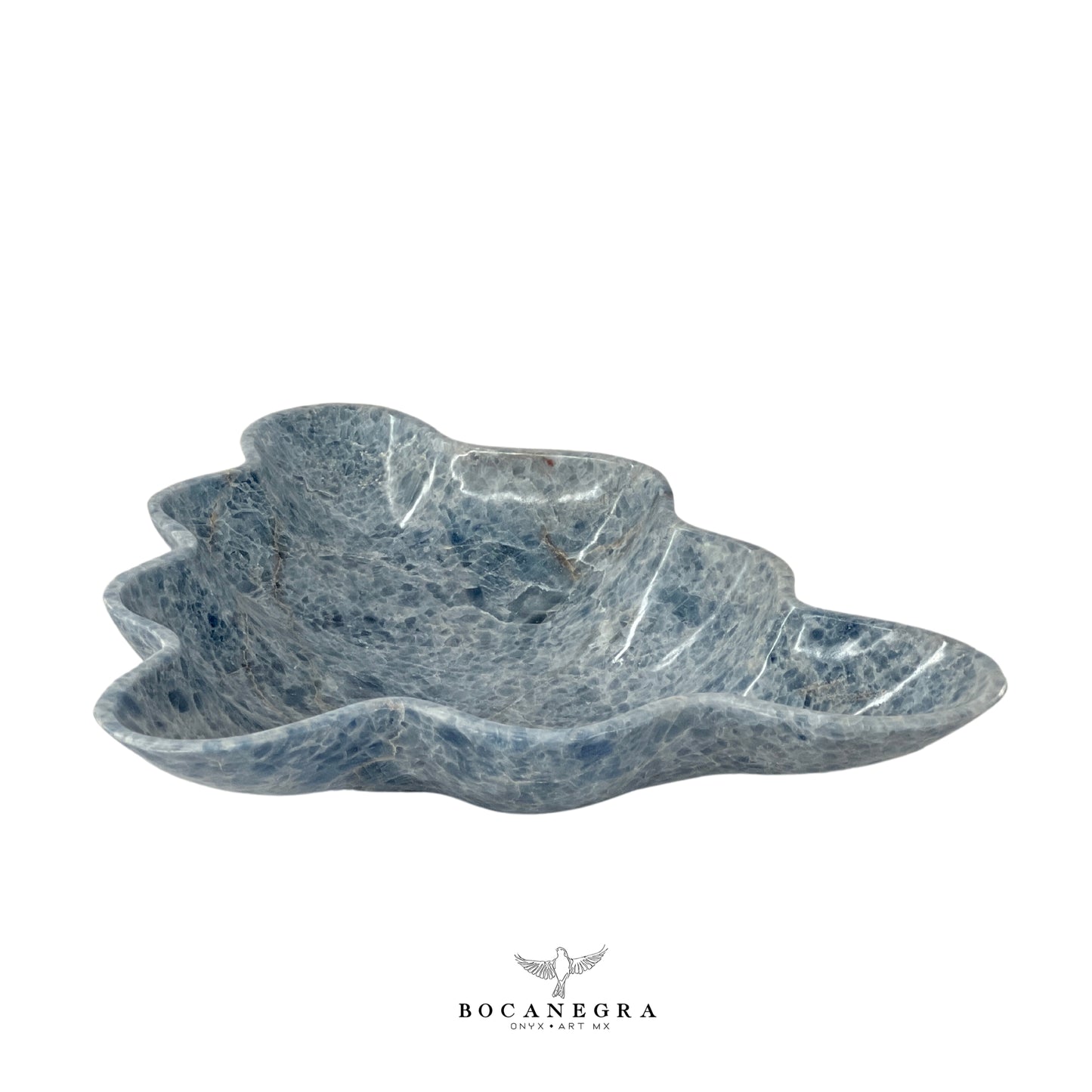 Blue Onyx Decorative Bowl - Centerpiece - Fruit Platter - Elegant Onyx Bowl - Handcrafted Beauty for Your Home