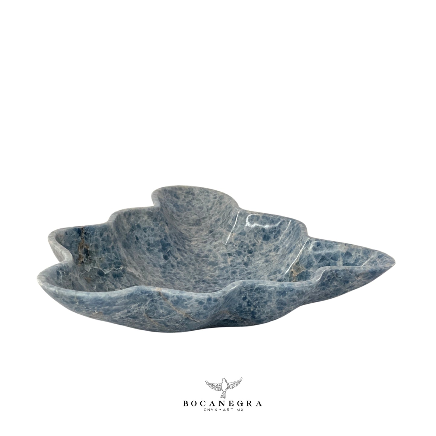 Blue Onyx Decorative Bowl - Centerpiece - Fruit Platter - Elegant Onyx Bowl - Handcrafted Beauty for Your Home
