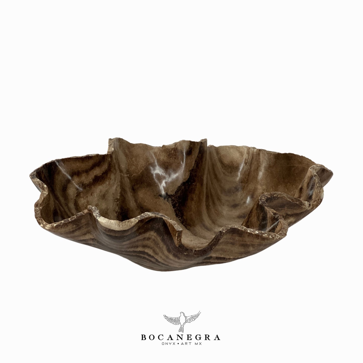 Brown Onyx Decorative Bowl - Centerpiece - Fruit Platter - Elegant Onyx Bowl - Handcrafted Beauty for Your Home