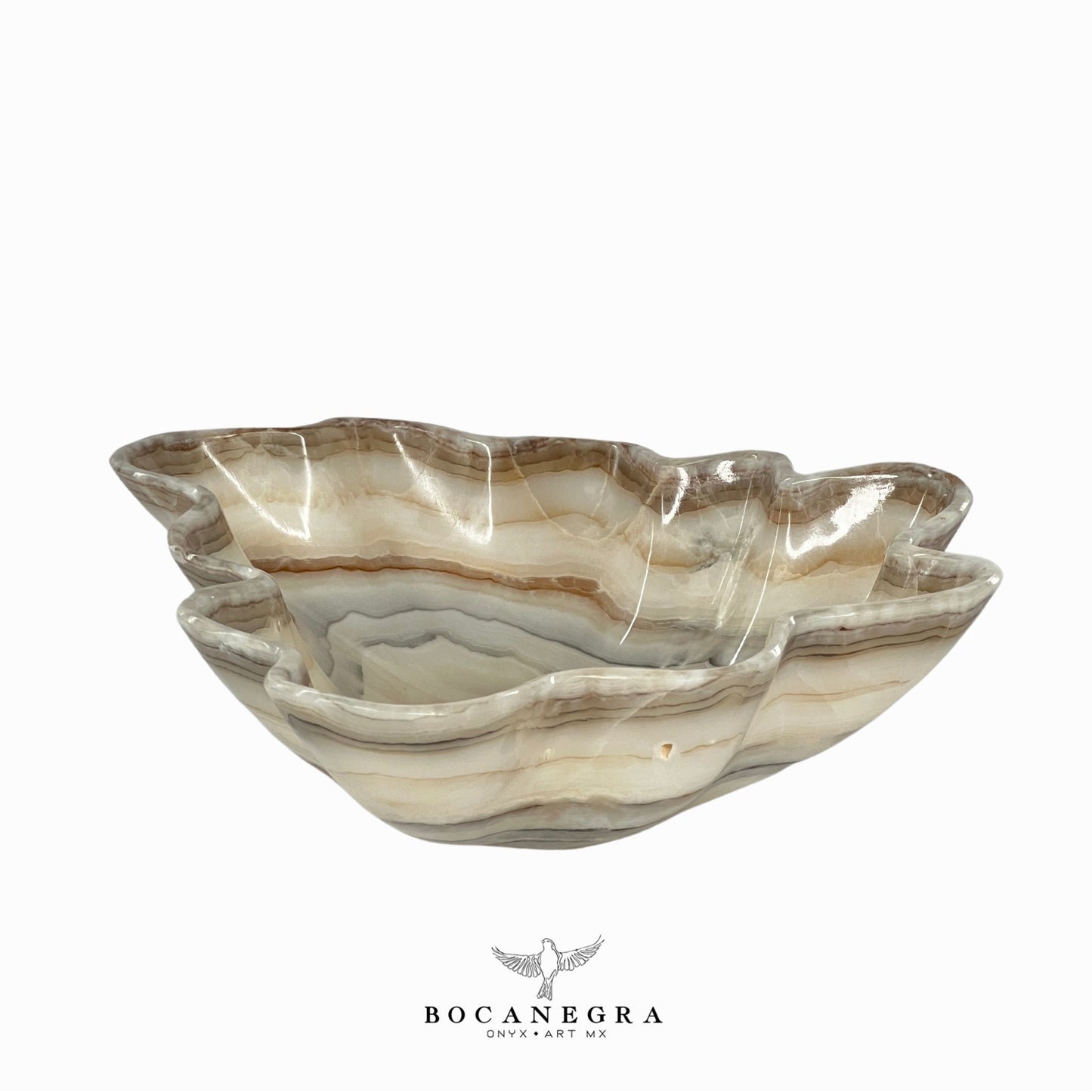 Gray Onyx Decorative Bowl - Centerpiece - Fruit Platter - Elegant Onyx Bowl - Handcrafted Beauty for Your Home