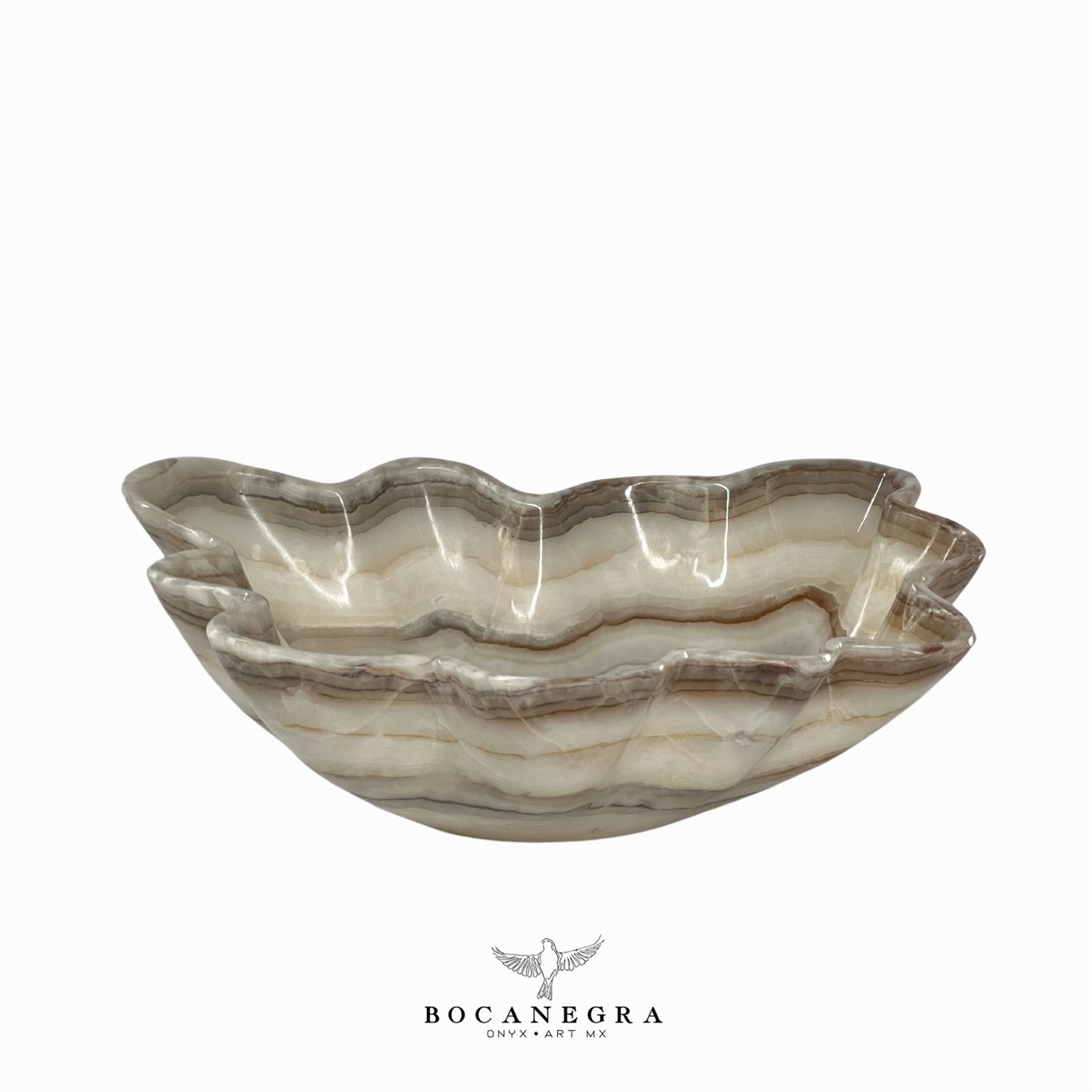 Gray Onyx Decorative Bowl - Centerpiece - Fruit Platter - Elegant Onyx Bowl - Handcrafted Beauty for Your Home